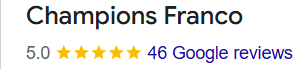 5 stars Google Reviews